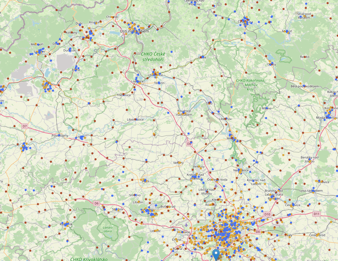 Mapa pošt